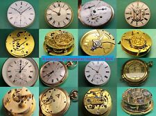 ⏳ DIFFICULT REPAIRS @ANTIQUE FUSEE POCKET WATCH DETENT CHRONOMETER/DUPLEX SILVER