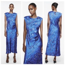 ZARA Women's Dress Large Blue