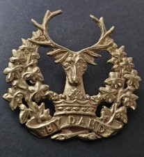 British Army - Gordon Highlanders - Early Cast Brass - Cap Badge.
