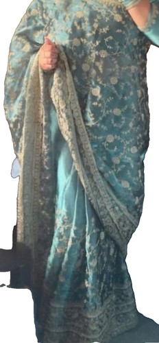 Indian saree with ready made - saree,