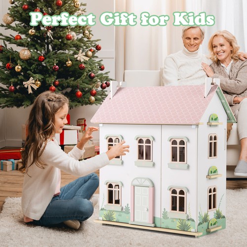 Kids level dollhouse playset - kids, 3-level