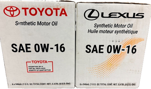 Lexus toyota motor - lexus/toyota, 0w-16