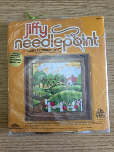 Vintage jiffy needlepoint kit - vintage,