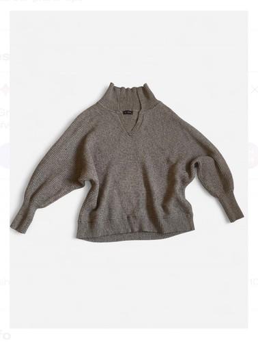 Funnel neck batwing jumper - funnel,