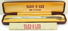 Vintage Solid Silver Yard O Led Propelling Pencil, Birmingham 1964.