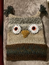 Hand Crafted Owl Hat with Big
