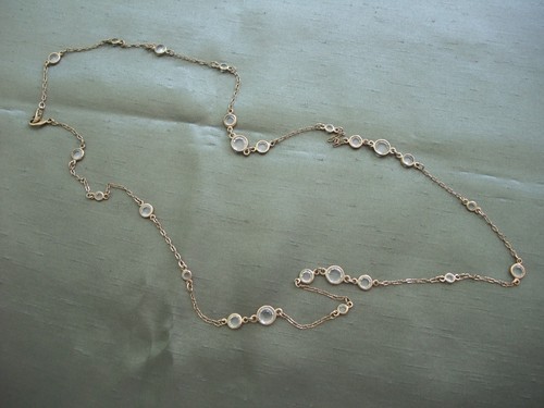 Long gold tone jewelled - long,