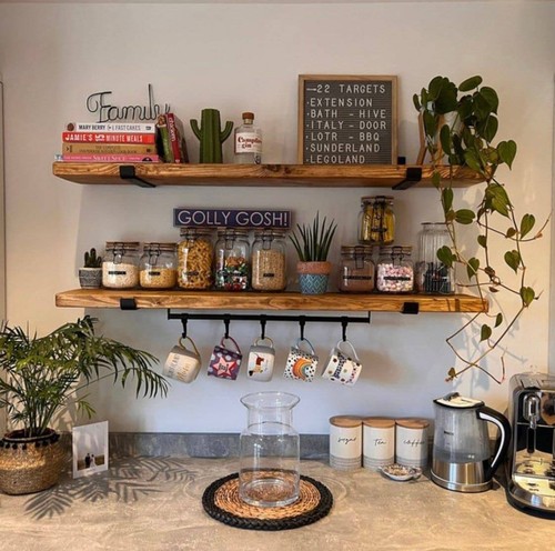 Rustic wood shelf urban - shelf,
