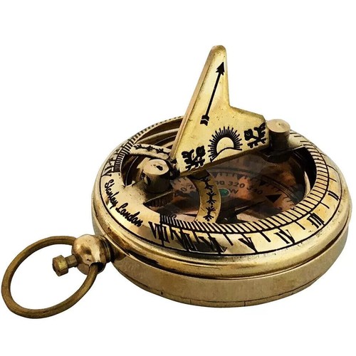 Antique sundial compass - antique,