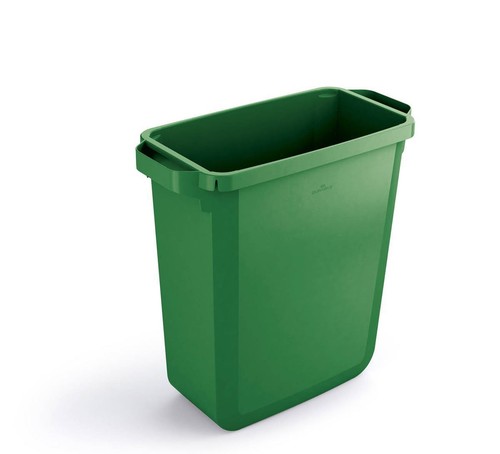 Durable 60l waste bin green - 60l, |