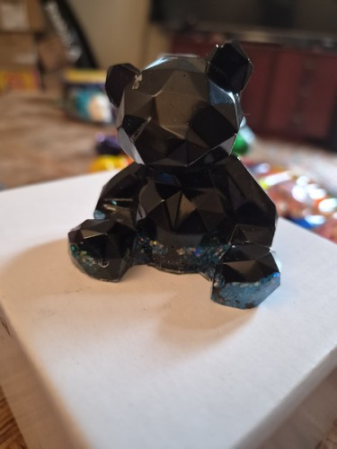 Resin geometric bear - resin,