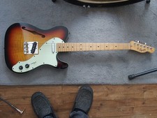 Squire Thinline Telecaster, Wilkinson pickups, Deluxe style body