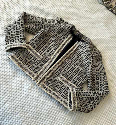 Queenie tweed geometric fringe - queenie,