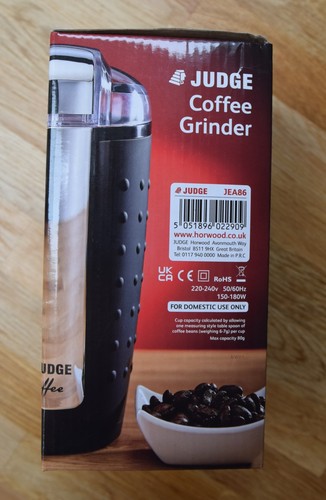 Judge coffee grinder new and - new,