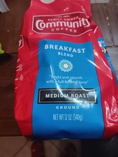 Community Coffee Breakfast Blend, Ground, 12 oz Bag – Medium Roast