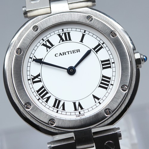 Vintage cartier santos round - cartier,