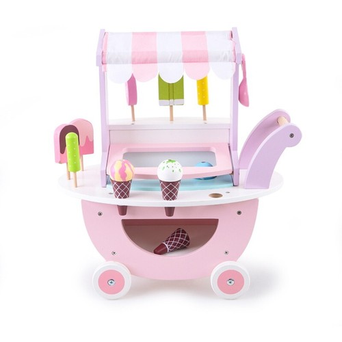 Ice cream sweet cart - cream, wooden