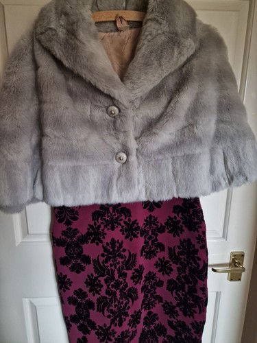 Faux fur cape - faux, vintage