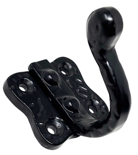 Black antique robe hook coat - antique,