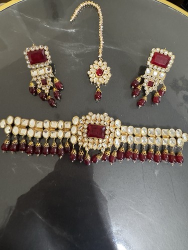 Kundan guluband jewellery set - guluband,