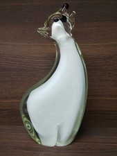 Murano Style Glass Polar Bear Figure 