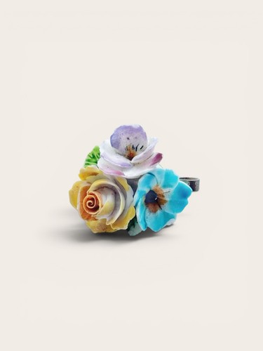 Vintage porcelain flower - vintage,