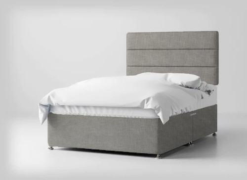 Grey divan bed set with - grey,