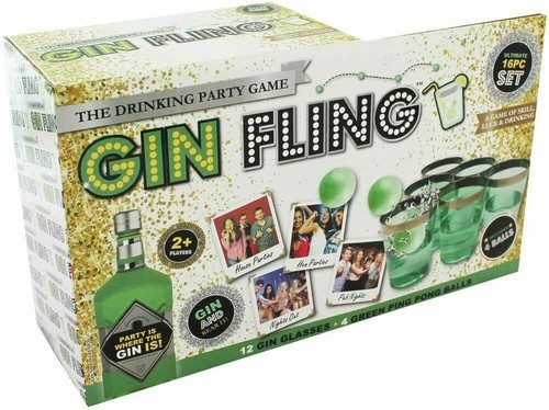 New 16pc gin - fling, drinking