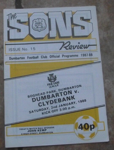 1987 dumbarton v - 1987-88,