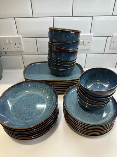 Ikea gladelig blue stoneware - ikea,