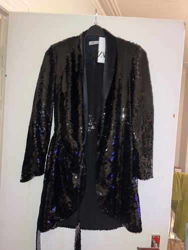 Zara black sequin
