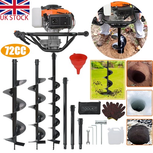 72cc petrol post hole borer - 72cc,