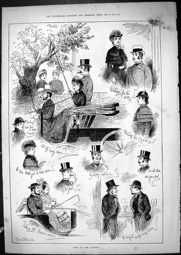 Old antique print - old, derby