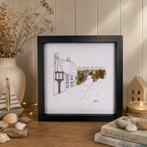 Pebble art picture - picture, rustic
