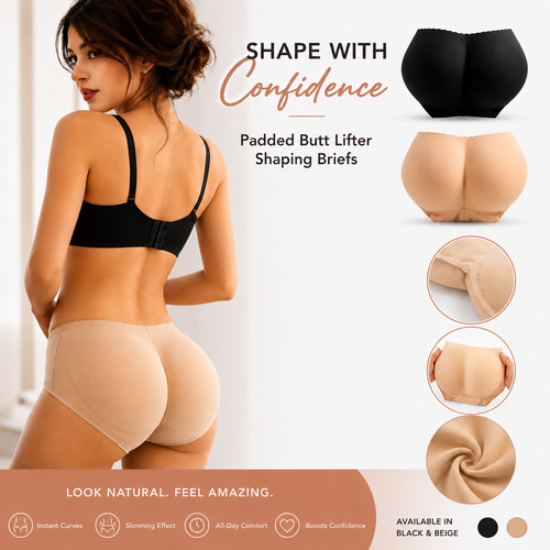 Women padded buttock shapewear - women,