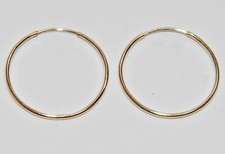 9CT GOLD SLEEPER HOOP EARRINGS