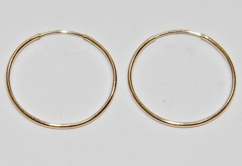9ct gold sleeper hoop - hoop, earrings