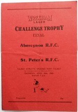1988 ABERCYNON v ST PETER'S (Cardiff) - Wrexham Lager Challenge Trophy Final