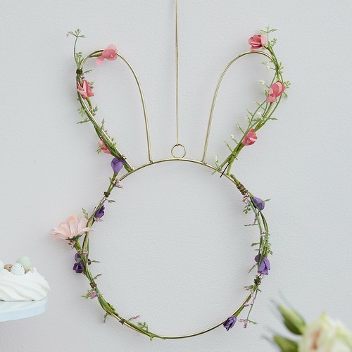 Gold easter wreath - gold,