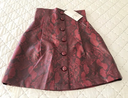 Zara faux leather snakeskin - zara,