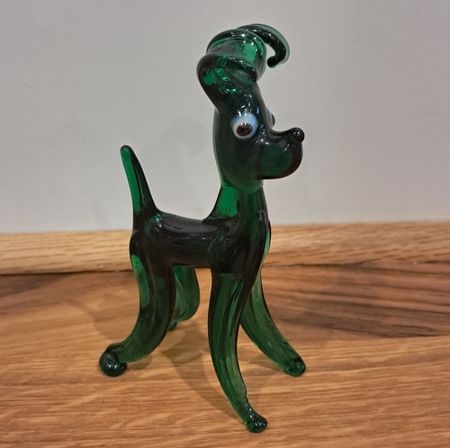 Murano style green - style, deer