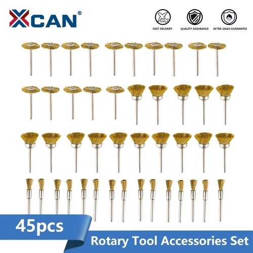 45pcs brass polishing wire cup - brass,