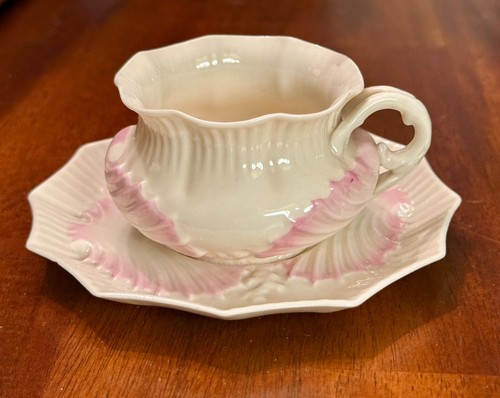 Rare belleek victoria cup and - victoria,