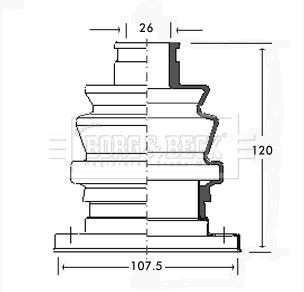 Borg beck bcb2311 wheel - borg, &