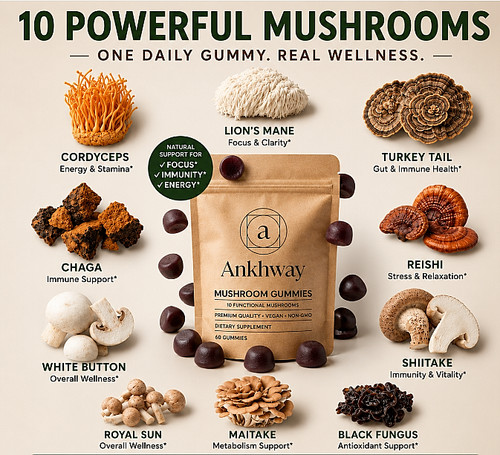 Ankhway powerful mushroom - ankhway, 60