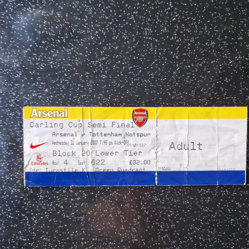 Ticket arsenal v - ticket,