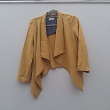 Avoca Anthology Mustard Smart Jacket With Contrast Facing, 12 - 14