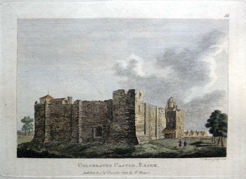 Colchester castle essex c1785 - colchester,