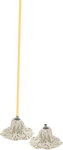 Cotton mop with handle - with,