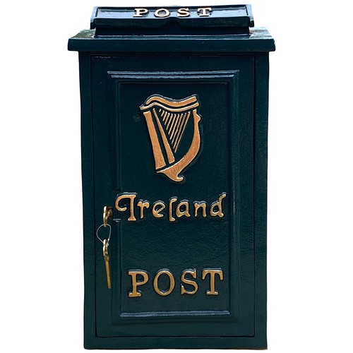 Irish harp post - harp, mailbox